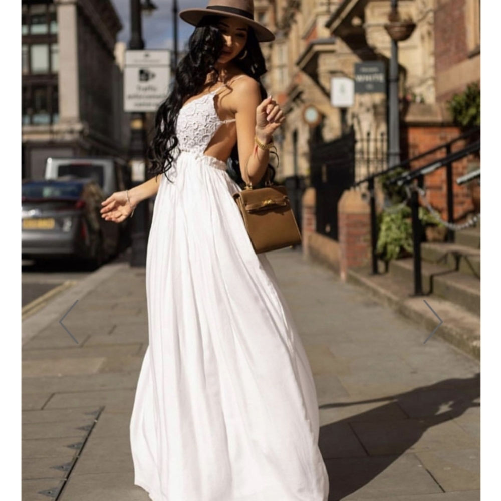 Crochet Top Maxi Dress